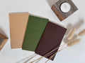 Wedding Vows Blind Deboss Mini Saddle Stitch Notebook: Persimmon